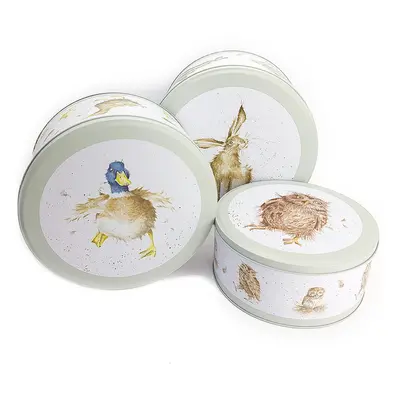 Wrendale Designs Tinware Nesting Cake Storage Tins Set of | Kitchen Gifts