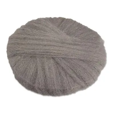 20 in. Diameter Radial Steel Wool Pads, Gray - Count