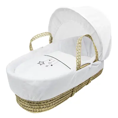 White Wish Upon A Star Palm Moses Basket