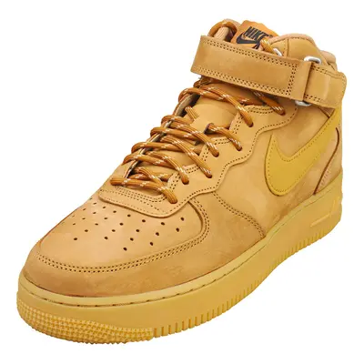 (5.5) Nike Air Force Mid Mens Fashion Trainers in Wheat