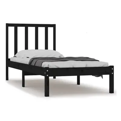 (black, x cm) vidaXL Solid Wood Pine Bed Frame Wooden Bedstead Bed Base Multi Colours/Sizes