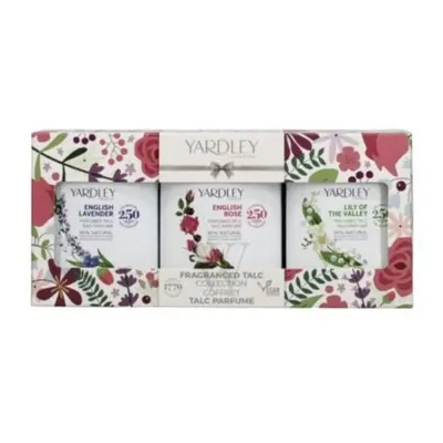 Yarldey Trio Talc, English Lavender + English Rose, Lily Of The Valley