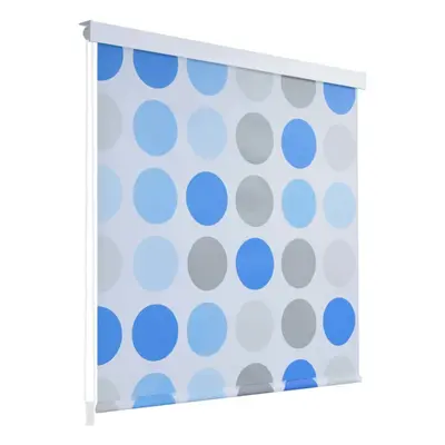 vidaXL Shower Curtain Roller Blind 160x240cm Circle Bathroom Divider Panel