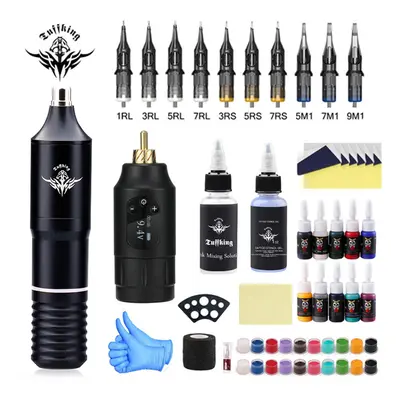 (Black Silver Set) Hot selling tattoo set, eyebrow tattoo embroidery machine