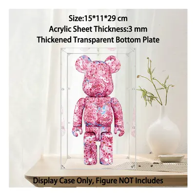 (B) Building Blocks Bearbrick Acrylic Display Box Suitable For Doll Transparent Dustproof Box Ha