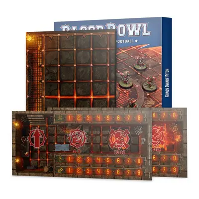 Games Workshop Warhammer Blood Bowl: Chaos Dwarf Pitch & Dugouts