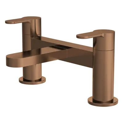 Pride Round Deck Mounted Bath Filler Tap - Brushed Bronze - Balterley