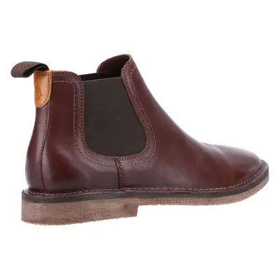 (Brown, (Adults')) Hush Puppies Shaun Leather Men's Brown Boots