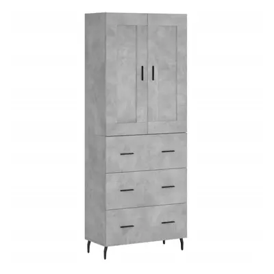 (concrete grey, drawers) vidaXL Highboard Sideboard Cupboard Side Board Storage Cabinet Engineer