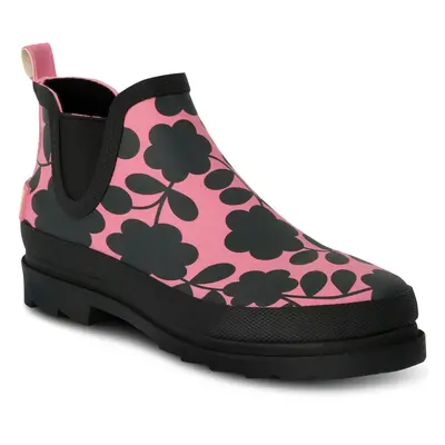 (3 UK, Pink Floral) Regatta Womens Orla Kiely Chelsea Boot Mid Rise Wellies Wellington Boots