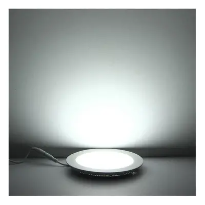 (White) 12W Round Ceiling Ultra Thin Panel LED Lamp Down Light Light 85-265V