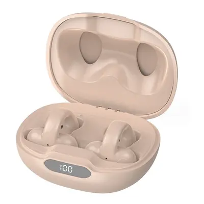 (Beige) TWS Wireless Earphone Bluetooth 5.3 Headphone Stereo Sports Earbuds In Ear Headset Ear B