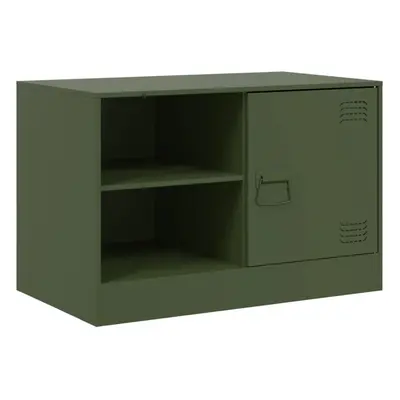 (olive green, pcs) vidaXL TV Cabinet TV Stand TV Unit Entertainment Centre Media Cabinet Steel