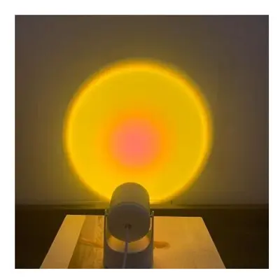 (Type D) USB Sunset Projection Lamp Aesthetic Table Lamp Anti-glare LED Night Light Romantic Vis