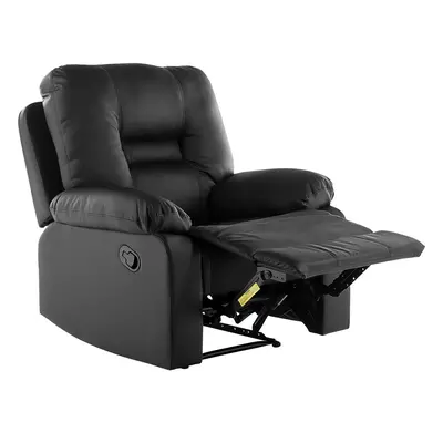 Recliner Chair BERGEN Faux Leather Black