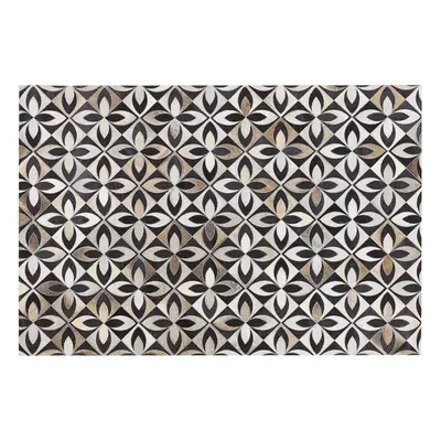 Cowhide Area Rug x cm Multicolour ISHAN