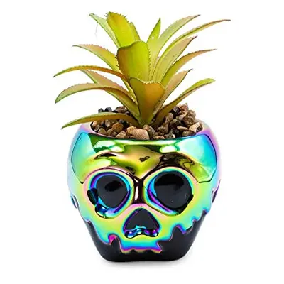 Villains Poison Apple Mini Ceramic Planter with Artificial Succulent