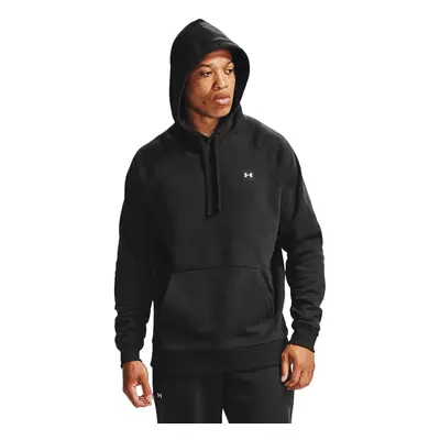 (M, Black/Onyx White) Under Armour Mens Rival Cotton Blend Raglan Lightweight Fleece Hoody