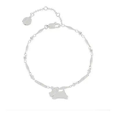 RADLEY Ladies Silver Plated Jumping Dog Charm Bracelet RYJ3229S