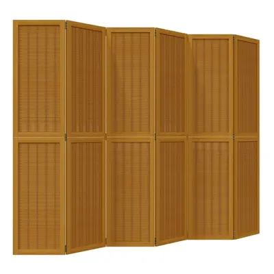 (40 x cm/ piece) vidaXL Room Divider Panel Office Privacy Screen Brown Solid Wood Paulownia