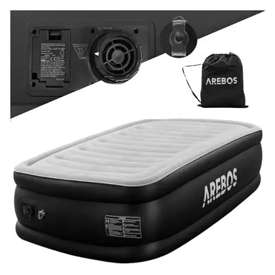 AREBOS Air Mattress Self-Inflating Guest Bed Mattress with Pump Grey / Anthracite