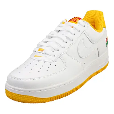 (10.5) Nike Air Force Low Retro Qs Mens Fashion Trainers in White Gold