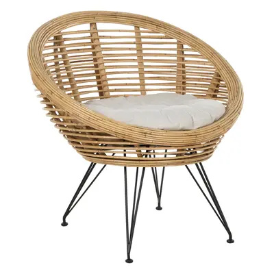 Garden Chair MARATEA Rattan Natural