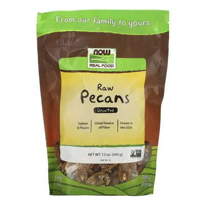 Now Foods, Real Food, Raw Pecans, Unsalted, oz (340 g)