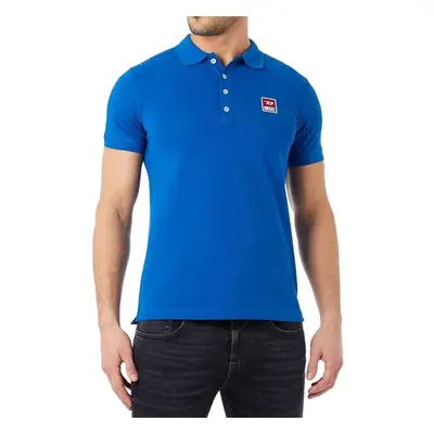 (Royal Blue, M) DIESEL T-Kal-Patch 00SAVB Mens Polo Shirts