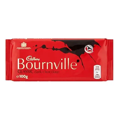 Cadbury Bournville Classic Dark Chocolate Bar 100g (Pack of x 100g)