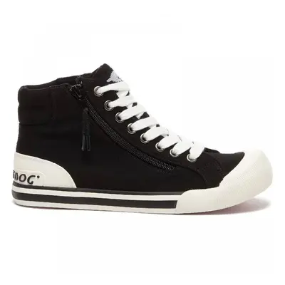 (5 (Adults')) Jazzin Hi | Black | Ladies High-Top Trainers