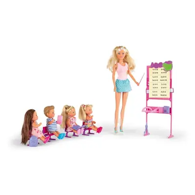 Simba Steffi Love School Mannequin Doll cm Board and Accessories + Students