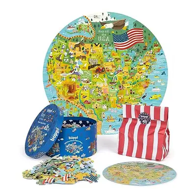 USA State Map Jigsaw Puzzles - Piece Map of The USA Puzzle for Kids from 100% Recycled Card - Pu