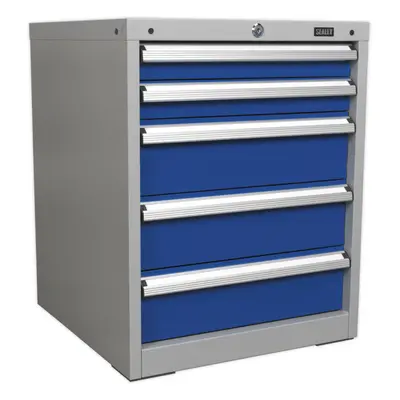 5 Drawer Industrial Cabinet - Heavy Duty Drawer Slides - High Quality Lock