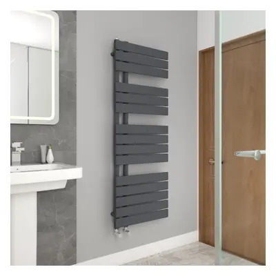 WarmeHaus 1380x500mm Flat Panel Bathroom Heated Towel Rail Radiator Sand Grey