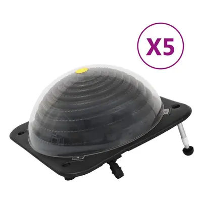 vidaXL 5x Solar Pool Heaters HDPE Aluminium Domes Pool Heating System Outdoor