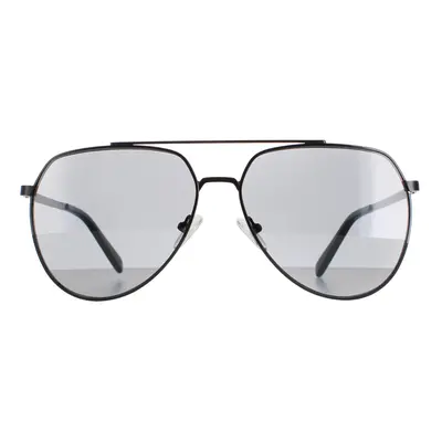 Calvin Klein Sunglasses CK20124S Shiny Black Solid Smoke