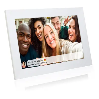 (White) Grouptronics UK Gallery10 WiFi Digital Photo Frame - Inch