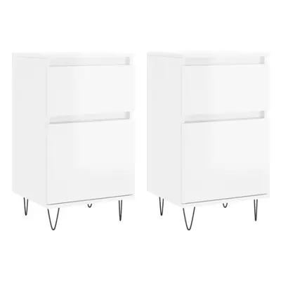 (high gloss white, pcs) vidaXL Sideboard Storage Cabinet Cupboard Side Cabinet White Engineered 