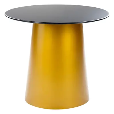 Metal Side Table Black and Gold KERANG