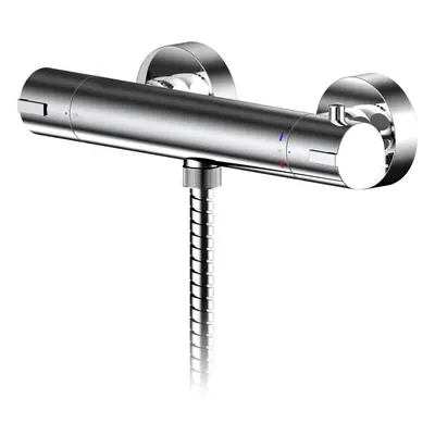 Pride Contemporary Bathroom Round Thermostatic Bar Valve, 55mm x 275mm, Chrome - Balterley