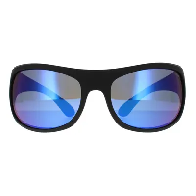 Polaroid Sunglasses 0VK 5X Matte Black Blue Mirror Polarized