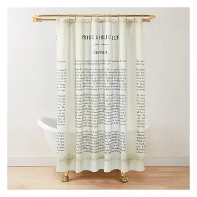 Shower Curtains Pride Prejudice by Jane Austen - Mr. Darcy: "how ardently I admire and love you.