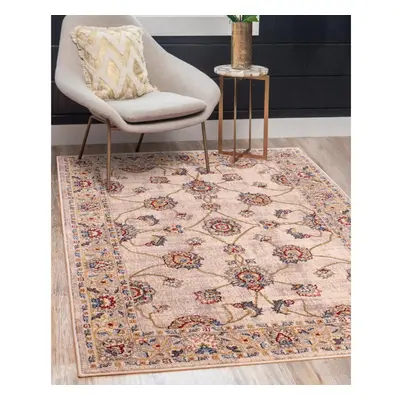 (Cream, Medium 120x170 cm (4'x5'6'')) Traditional Orient Rug Living Room Bedroom Bordered Classi