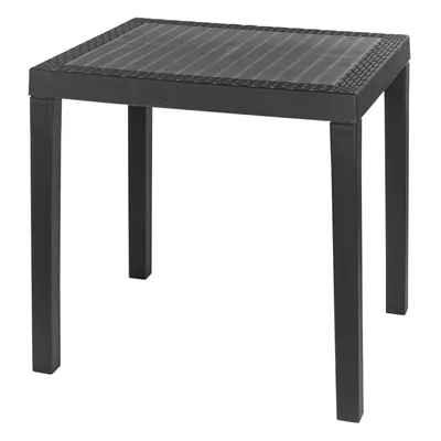 (Anthracite ) Rectangle Garden Plastic Patio Dining Bench Whether Proof Table Indoor Outdoors