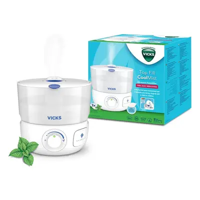 (2.2 L) Vicks Personal Cool Mist Ultrasonic Humidifier Small, Easy to Use, Quiet