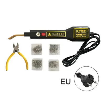 (EU plug) 30W Hot Stapler Plastic Welding Machine Car Bumper Repair Kit Repairing Gun