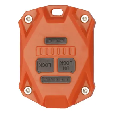 (Orange) Plastic Key Remote Fob Cover Shell Keypads & Uncut Spare Blade Car Case Replacement for