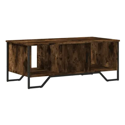 (smoked oak) vidaXL Coffee Table End Table Accent Side Table Smoked Oak Engineered Wood