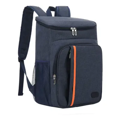 (Navy) 18L Insulated Picnic Bag Thermal Food Container Cooler Backpack Lunch Bag Outdoor Camping